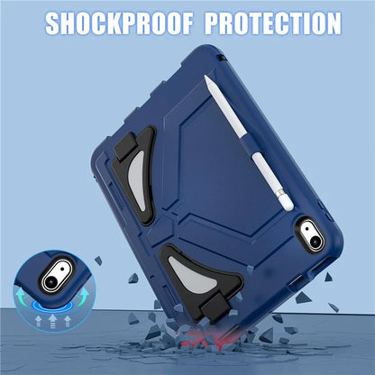For iPad 10.9 (2022) Leopard Style Case Rugged Drop Protection Cover with Kickstand