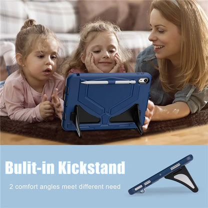 For iPad 10.9 (2022) Leopard Style Case Rugged Drop Protection Cover with Kickstand