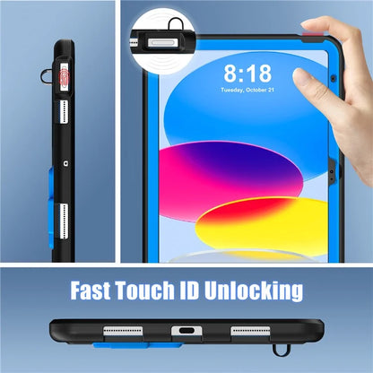 For iPad 10.9 (2022) Leopard Style Case Rugged Drop Protection Cover with Kickstand