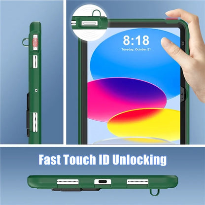 For iPad 10.9 (2022) Leopard Style Case Rugged Drop Protection Cover with Kickstand