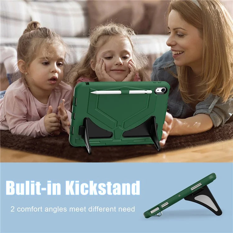 For iPad 10.9 (2022) Leopard Style Case Rugged Drop Protection Cover with Kickstand