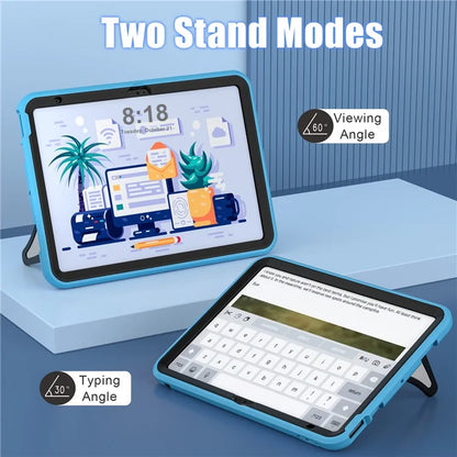 For iPad 10.9 (2022) Leopard Style Case Rugged Drop Protection Cover with Kickstand