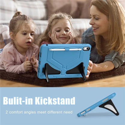For iPad 10.9 (2022) Leopard Style Case Rugged Drop Protection Cover with Kickstand