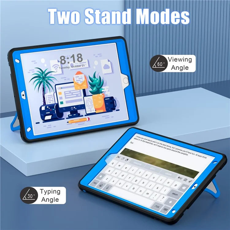 For iPad 10.2 (2019) / (2020) / (2021) Protective Cover Leopard Style Kickstand Tablet Case