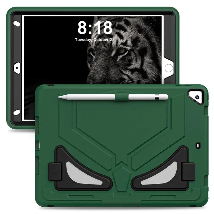 For iPad 10.2 (2019) / (2020) / (2021) Protective Cover Leopard Style Kickstand Tablet Case