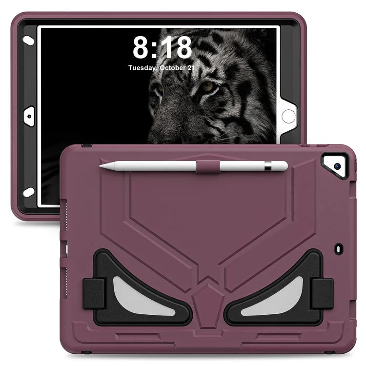 For iPad 10.2 (2019) / (2020) / (2021) Protective Cover Leopard Style Kickstand Tablet Case