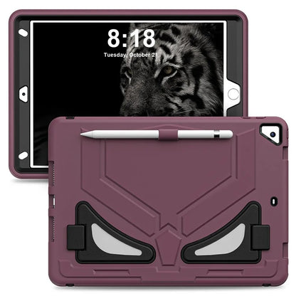 For iPad 10.2 (2019) / (2020) / (2021) Protective Cover Leopard Style Kickstand Tablet Case