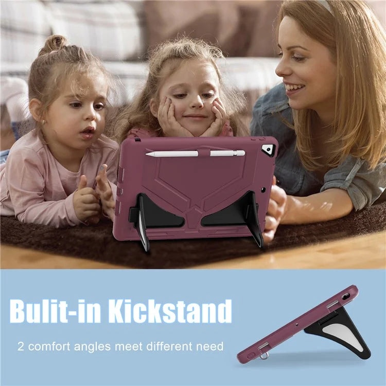 For iPad 10.2 (2019) / (2020) / (2021) Protective Cover Leopard Style Kickstand Tablet Case
