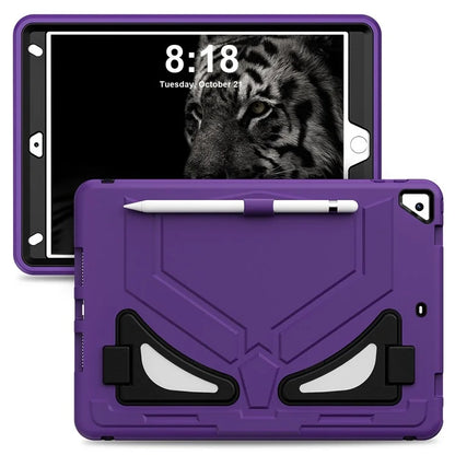 For iPad 10.2 (2019) / (2020) / (2021) Protective Cover Leopard Style Kickstand Tablet Case