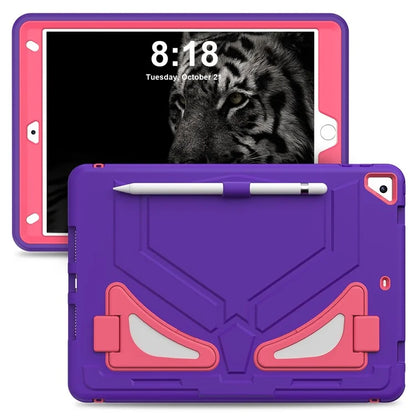 For iPad 10.2 (2019) / (2020) / (2021) Protective Cover Leopard Style Kickstand Tablet Case