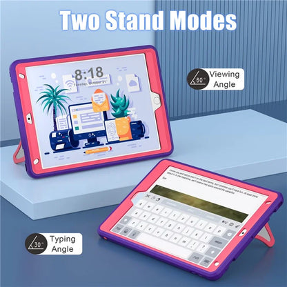 For iPad 10.2 (2019) / (2020) / (2021) Protective Cover Leopard Style Kickstand Tablet Case