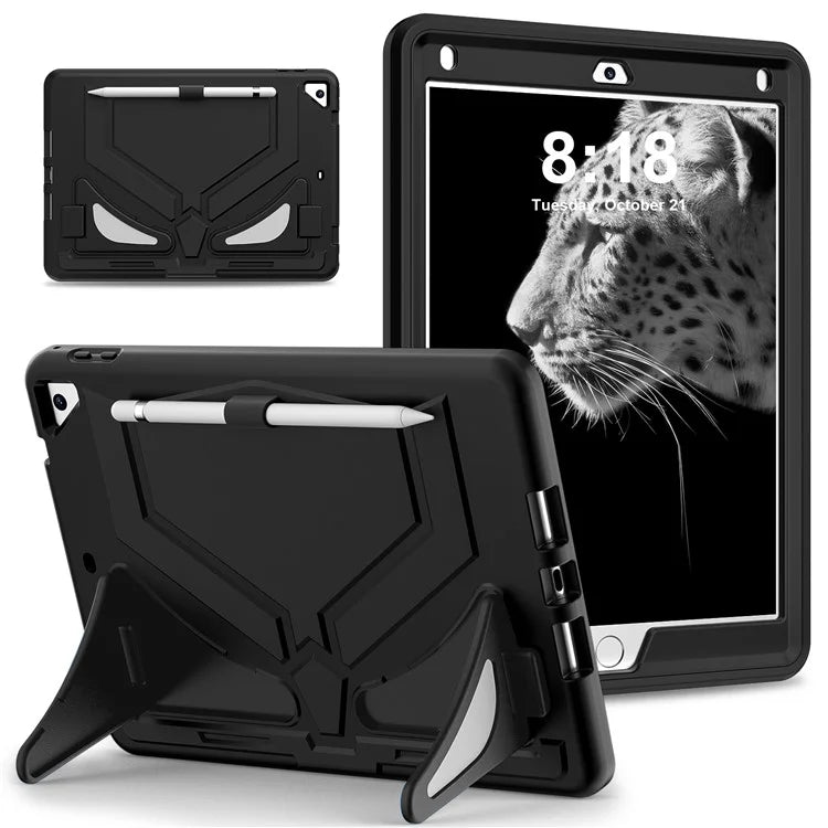 For iPad 9.7-inch (2017) / (2018) / iPad Air 2 / iPad Pro 9.7 inch (2016) Case Kickstand Tablet Cover Leopard Style
