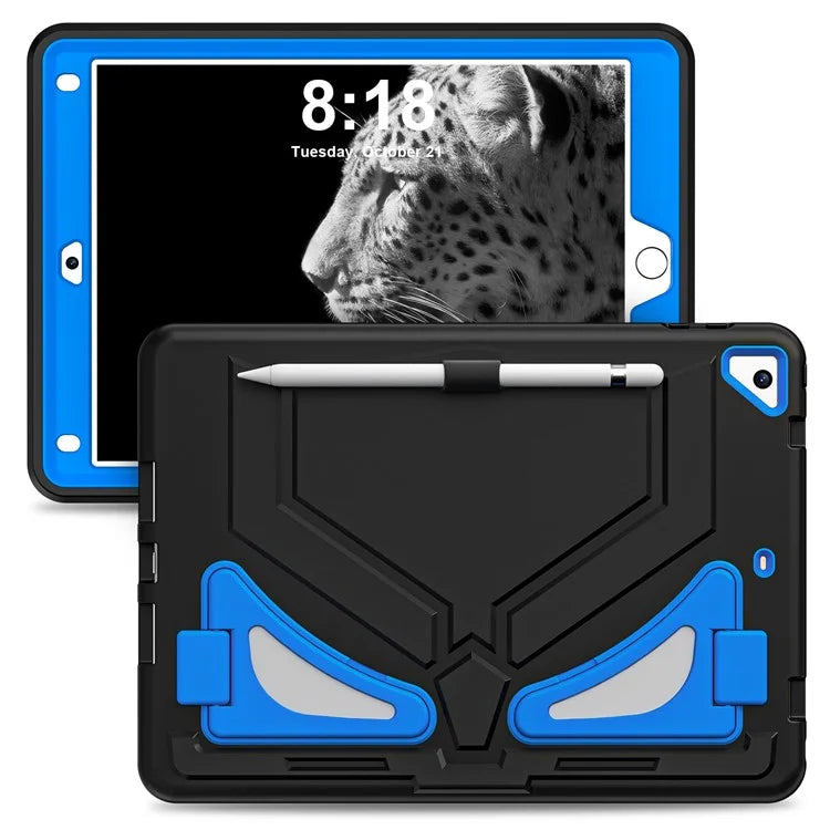 For iPad 9.7-inch (2017) / (2018) / iPad Air 2 / iPad Pro 9.7 inch (2016) Case Kickstand Tablet Cover Leopard Style