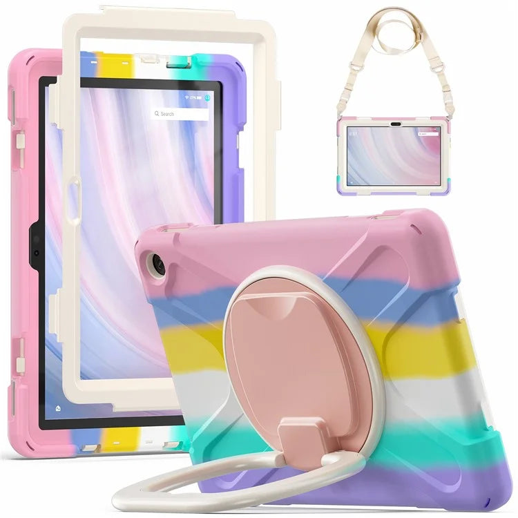 For Amazon Fire HD 10 (2023) Case Kickstand Rugged Tablet Cover with Shoulder Strap