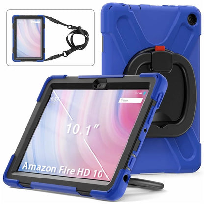 For Amazon Fire HD 10 (2023) Case Kickstand Rugged Tablet Cover with Shoulder Strap