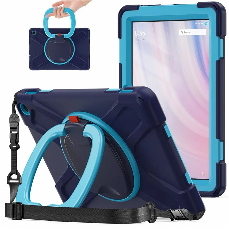 For Amazon Fire HD 10 (2023) Case Kickstand Rugged Tablet Cover with Shoulder Strap