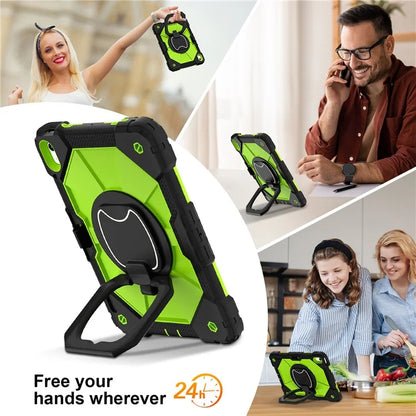 C3 for iPad 10.9 (2022) Case Contrast Color Silicone+PC Kickstand Anti-drop Tablet Cover