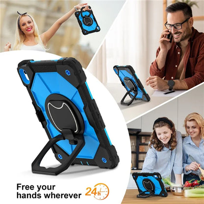 C3 for iPad 10.9 (2022) Case Contrast Color Silicone+PC Kickstand Anti-drop Tablet Cover