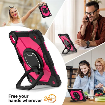 C3 for iPad 10.9 (2022) Case Contrast Color Silicone+PC Kickstand Anti-drop Tablet Cover