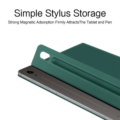 For Samsung Galaxy Tab S9 FE Case Magnetic V-fold Stand Tablet Cover with Auto Sleep  /  Wake