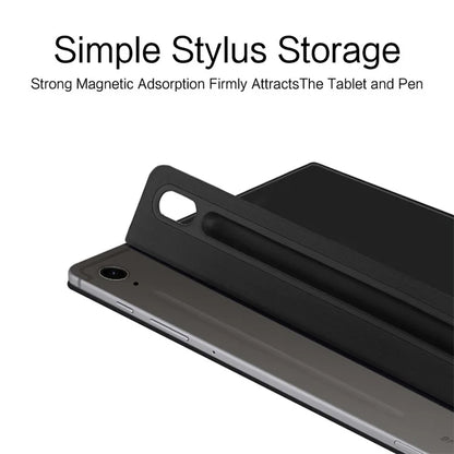 For Samsung Galaxy Tab S9 FE Case Magnetic V-fold Stand Tablet Cover with Auto Sleep  /  Wake