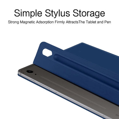 For Samsung Galaxy Tab S9 FE Case Magnetic V-fold Stand Tablet Cover with Auto Sleep  /  Wake