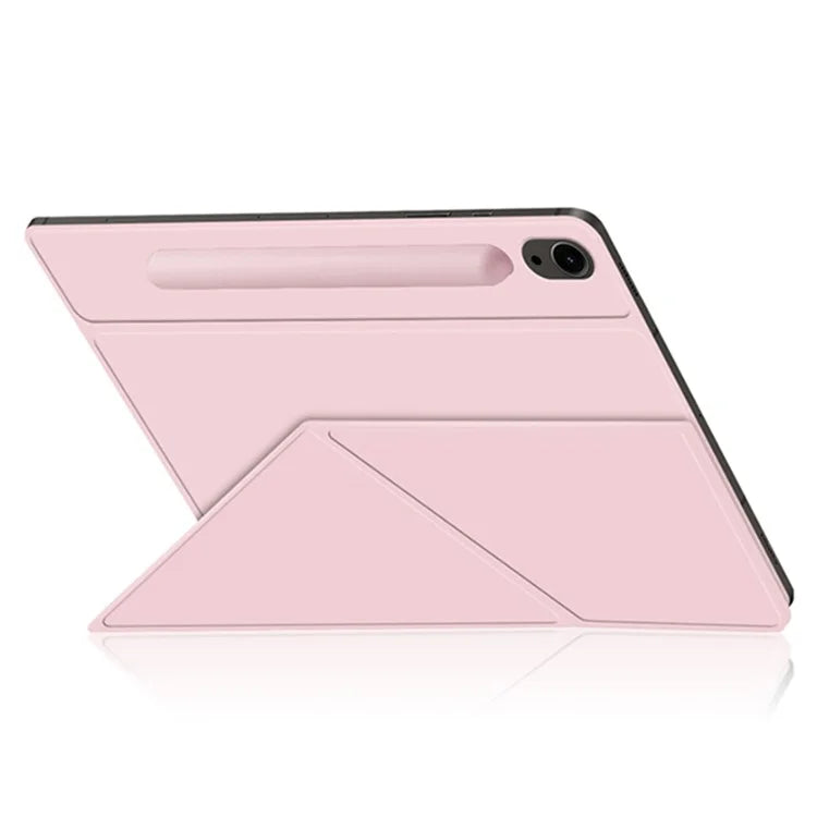 For Samsung Galaxy Tab S9 FE Case Magnetic V-fold Stand Tablet Cover with Auto Sleep  /  Wake