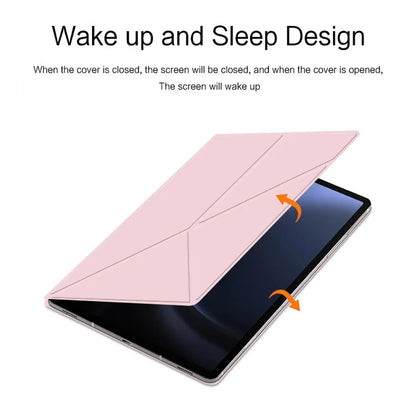 For Samsung Galaxy Tab S9 FE Case Magnetic V-fold Stand Tablet Cover with Auto Sleep  /  Wake