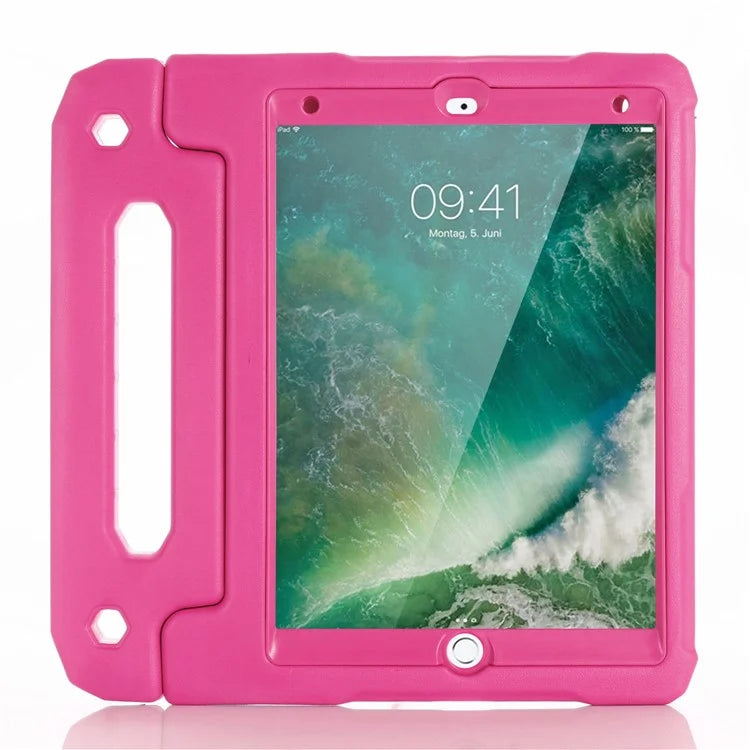 For iPad 10.2 (2021)  /  (2020)  /  (2019) Case EVA Anti-drop Protective Tablet Cover with Front Lid and Kickstand Handle
