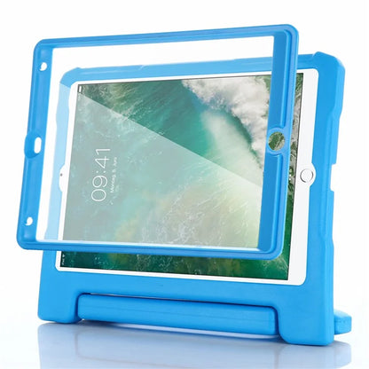 For iPad 10.2 (2021)  /  (2020)  /  (2019) Case EVA Anti-drop Protective Tablet Cover with Front Lid and Kickstand Handle