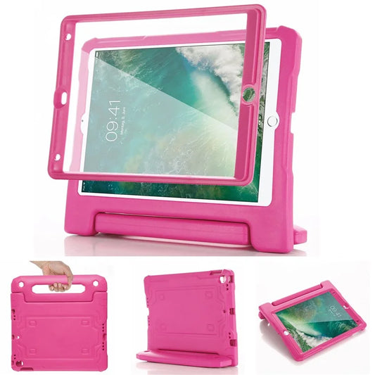 For iPad Air (2013)  /  Air 2  /  iPad 9.7-inch (2017)  /  (2018) Case EVA Kickstand Tablet Cover with PET Screen Film