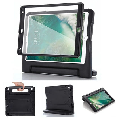 For iPad Air (2013)  /  Air 2  /  iPad 9.7-inch (2017)  /  (2018) Case EVA Kickstand Tablet Cover with PET Screen Film