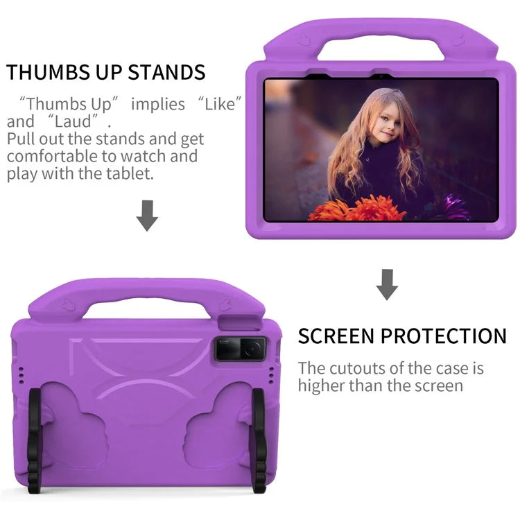 For Xiaomi Redmi Pad / Lenovo Tab M10 Plus (3rd Gen) Tablet EVA Case with Thumb Kickstand