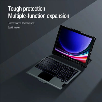 NILLKIN For Samsung Galaxy Tab S9 Tablet Case with Detachable Backlight Bluetooth Keyboard