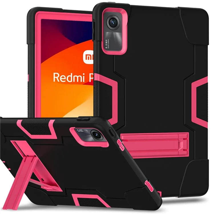 For Xiaomi Redmi Pad SE Case PC+Silicone Tablet Protective Cover / Rose