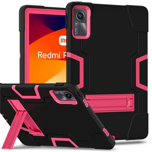 For Xiaomi Redmi Pad SE Case PC+Silicone Tablet Protective Cover / Rose
