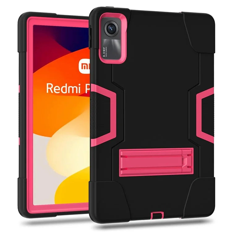 For Xiaomi Redmi Pad SE Case PC+Silicone Tablet Protective Cover / Rose