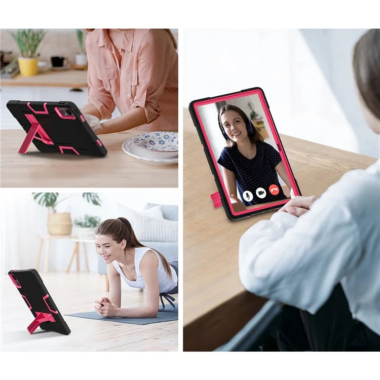 For Xiaomi Redmi Pad SE Case PC+Silicone Tablet Protective Cover / Rose