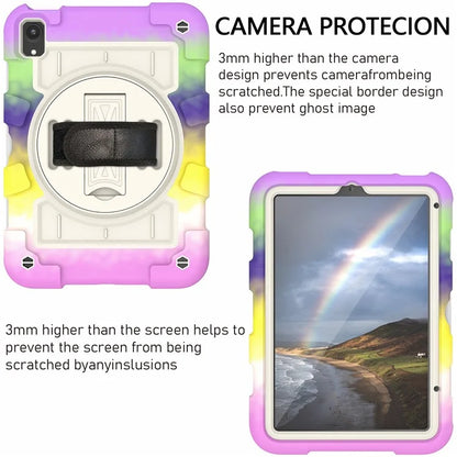 For iPad mini (2021) Tablet Case TPU+PC Kickstand Cover with Shoulder Strap