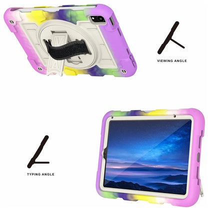 For iPad mini (2021) Tablet Case TPU+PC Kickstand Cover with Shoulder Strap