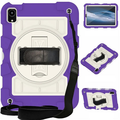 For iPad mini (2021) Tablet Case Hand Strap Kickstand Cover with Shoulder Strap