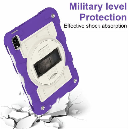 For iPad mini (2021) Tablet Case Hand Strap Kickstand Cover with Shoulder Strap