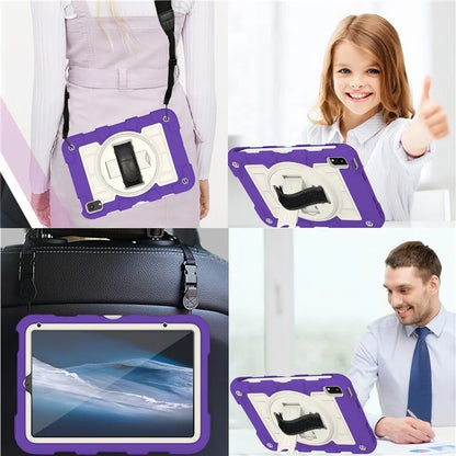 For iPad mini (2021) Tablet Case Hand Strap Kickstand Cover with Shoulder Strap