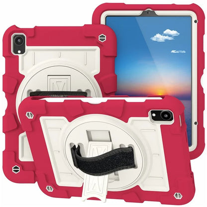 For iPad mini (2021) Tablet Case Hand Strap Kickstand Cover with Shoulder Strap