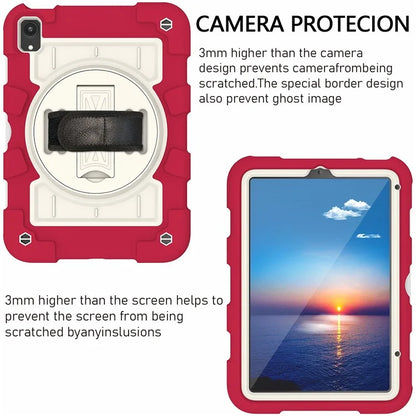 For iPad mini (2021) Tablet Case Hand Strap Kickstand Cover with Shoulder Strap