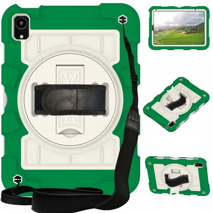 For iPad mini (2021) Tablet Case Hand Strap Kickstand Cover with Shoulder Strap