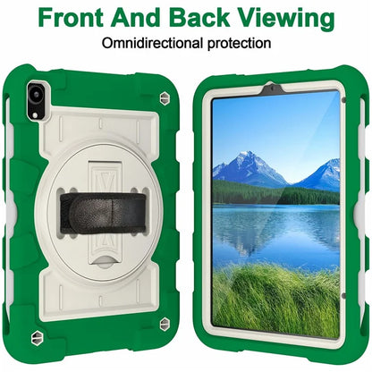 For iPad mini (2021) Tablet Case Hand Strap Kickstand Cover with Shoulder Strap