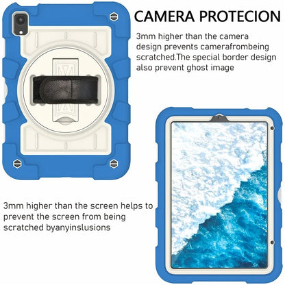 For iPad mini (2021) Tablet Case Hand Strap Kickstand Cover with Shoulder Strap