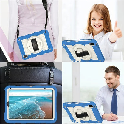For iPad mini (2021) Tablet Case Hand Strap Kickstand Cover with Shoulder Strap