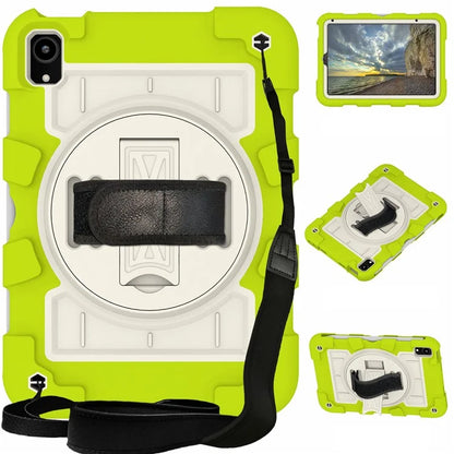 For iPad mini (2021) Tablet Case Hand Strap Kickstand Cover with Shoulder Strap